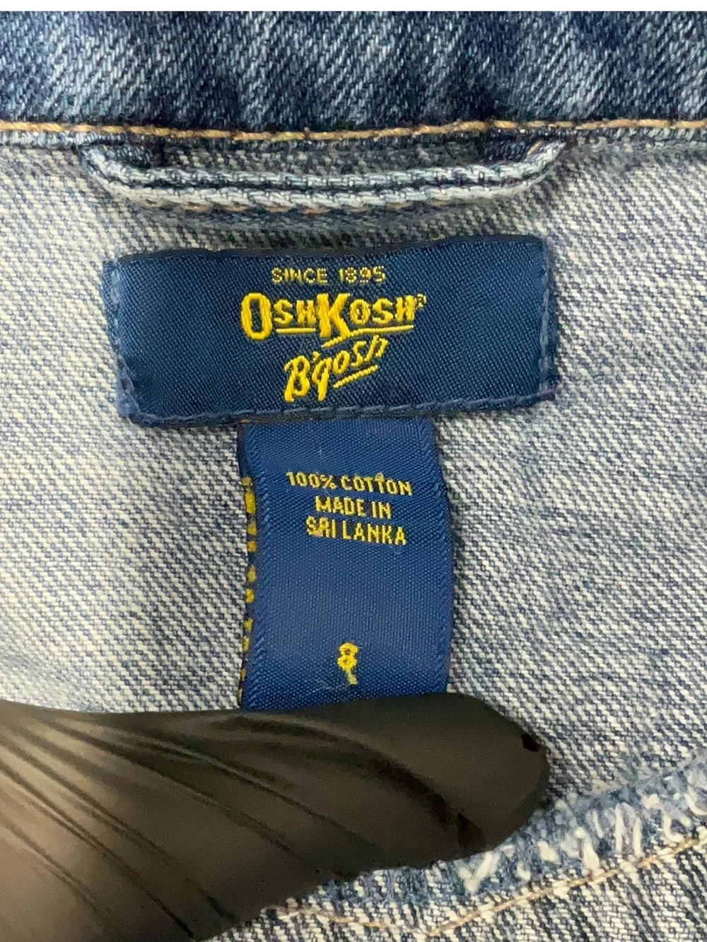 Vintage 1965-1986 Era OshKosh Denim Jacket 100% Cotton